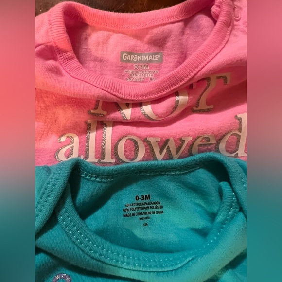 Bundle of 6 granimals, onesies, shorts, size 0-3 months, pink, blue - Picture 8 of 10